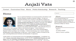 Desktop Screenshot of anjalivats.com