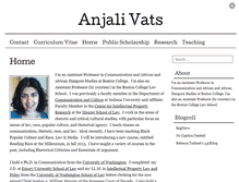 Tablet Screenshot of anjalivats.com